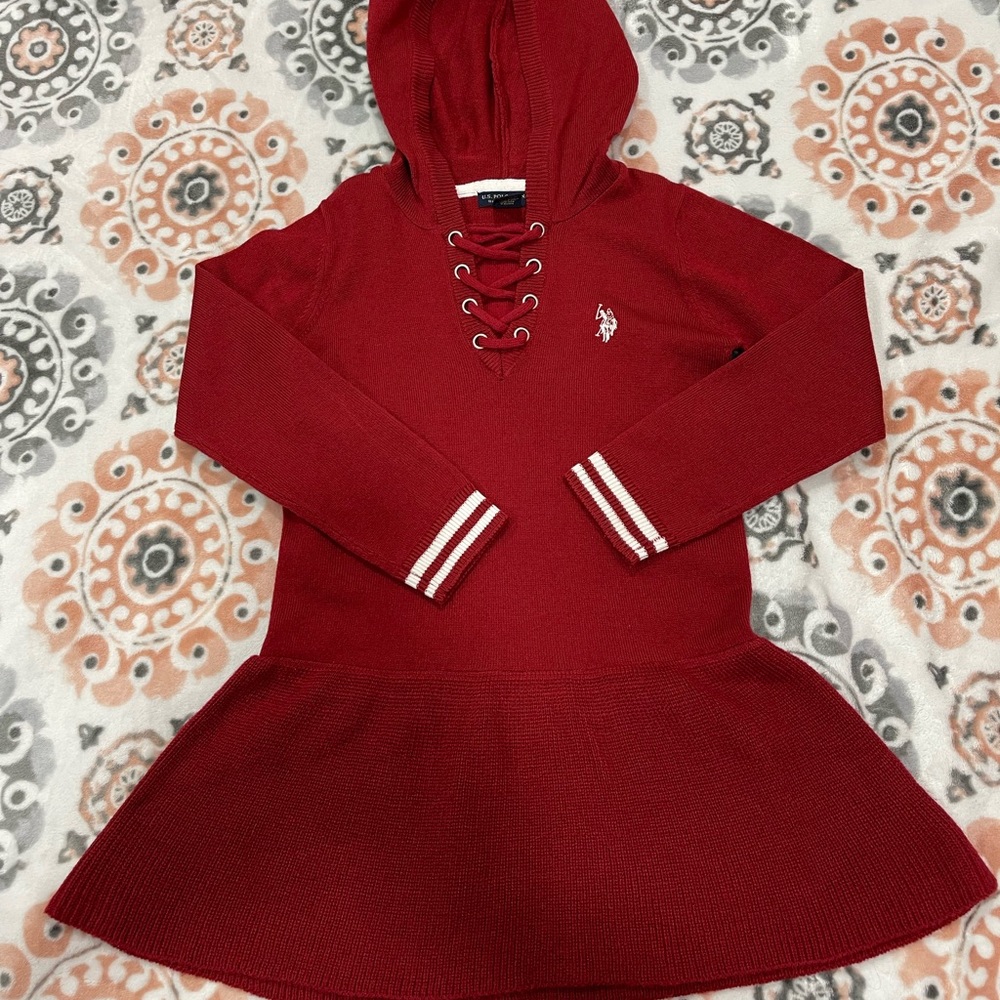 Beautiful Red U.S Polo ASSN Girl’s Dress, Size S/7